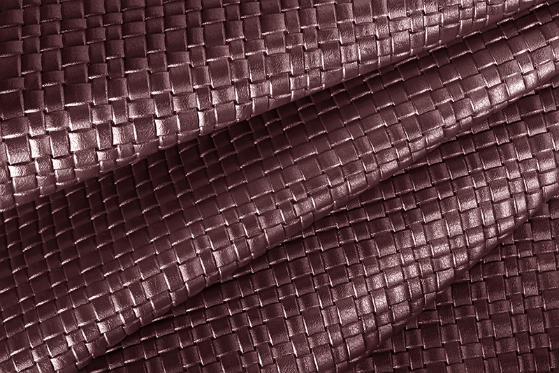 Metallic leather : wine red Magnetic Braided - Customization F. KOOIJMAN Paris